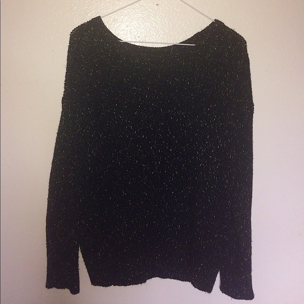 American Eagle Knit Glitter Sweater